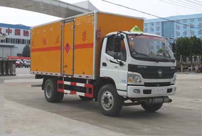 國(guó)五福田歐馬可易燃?xì)怏w廂式運(yùn)輸車(chē)