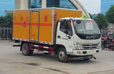 國(guó)五福田奧鈴易燃?xì)怏w廂式運(yùn)輸車(chē)